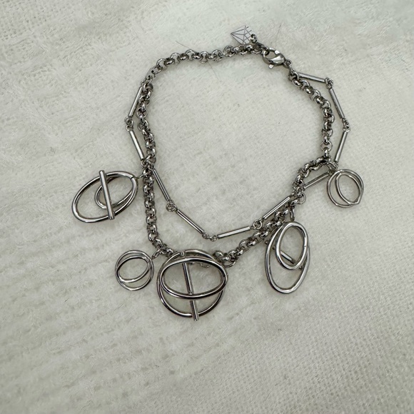 Silver Boho Helix Layered Bracelet Wanderlust + Co - Picture 2 of 4